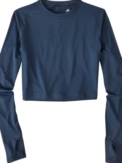 Title Nine Blocker Cropped Rash Guard>Women Upf Clothing
