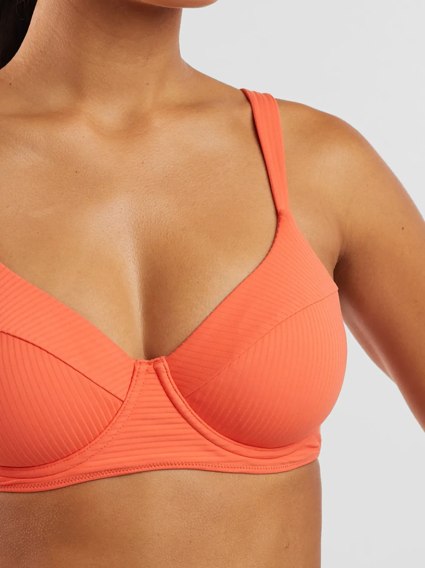 Title Nine Bodacious 2.0 Underwire Bikini Top - Solid Ribbed>Women Bikini Tops