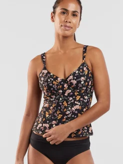 Title Nine Bodacious 2.0 Underwire Tankini Top - English Garden>Women Tankini Tops