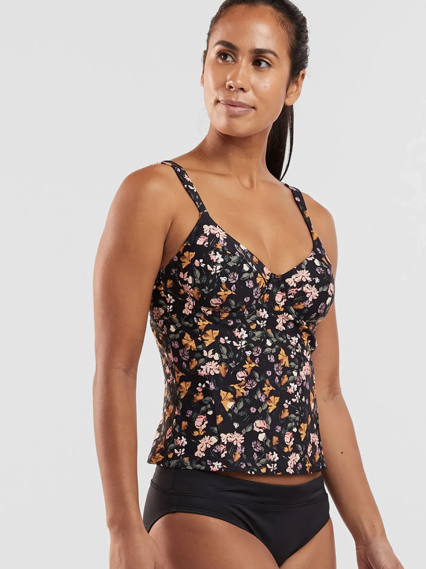 Title Nine Bodacious 2.0 Underwire Tankini Top - English Garden>Women Tankini Tops