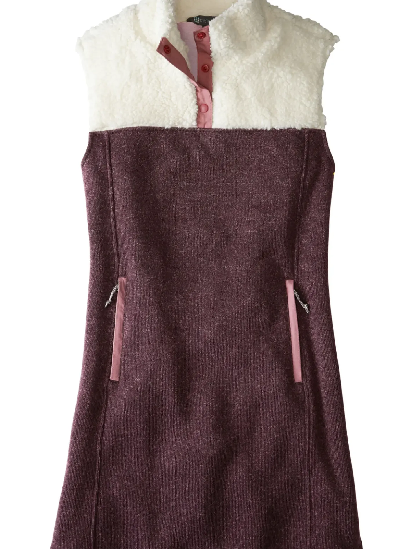 Title Nine Callitrix Fleece Vest Dress>Women Dresses