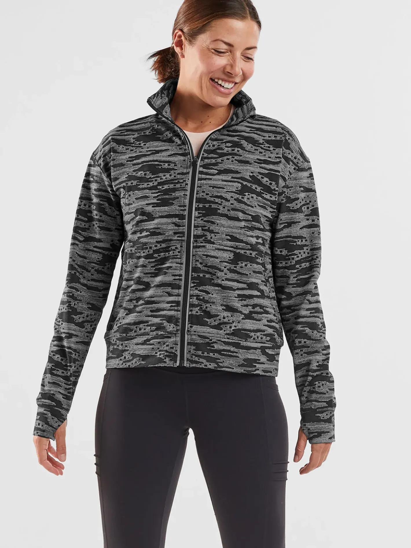 Title Nine Daily Decathlon Full Zip Jacket - Headlands>Women Hoodies & Sweatshirts