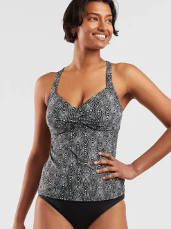 Title Nine Fortuna Underwire Tankini Top - Uluwatu>Women Tankini Tops