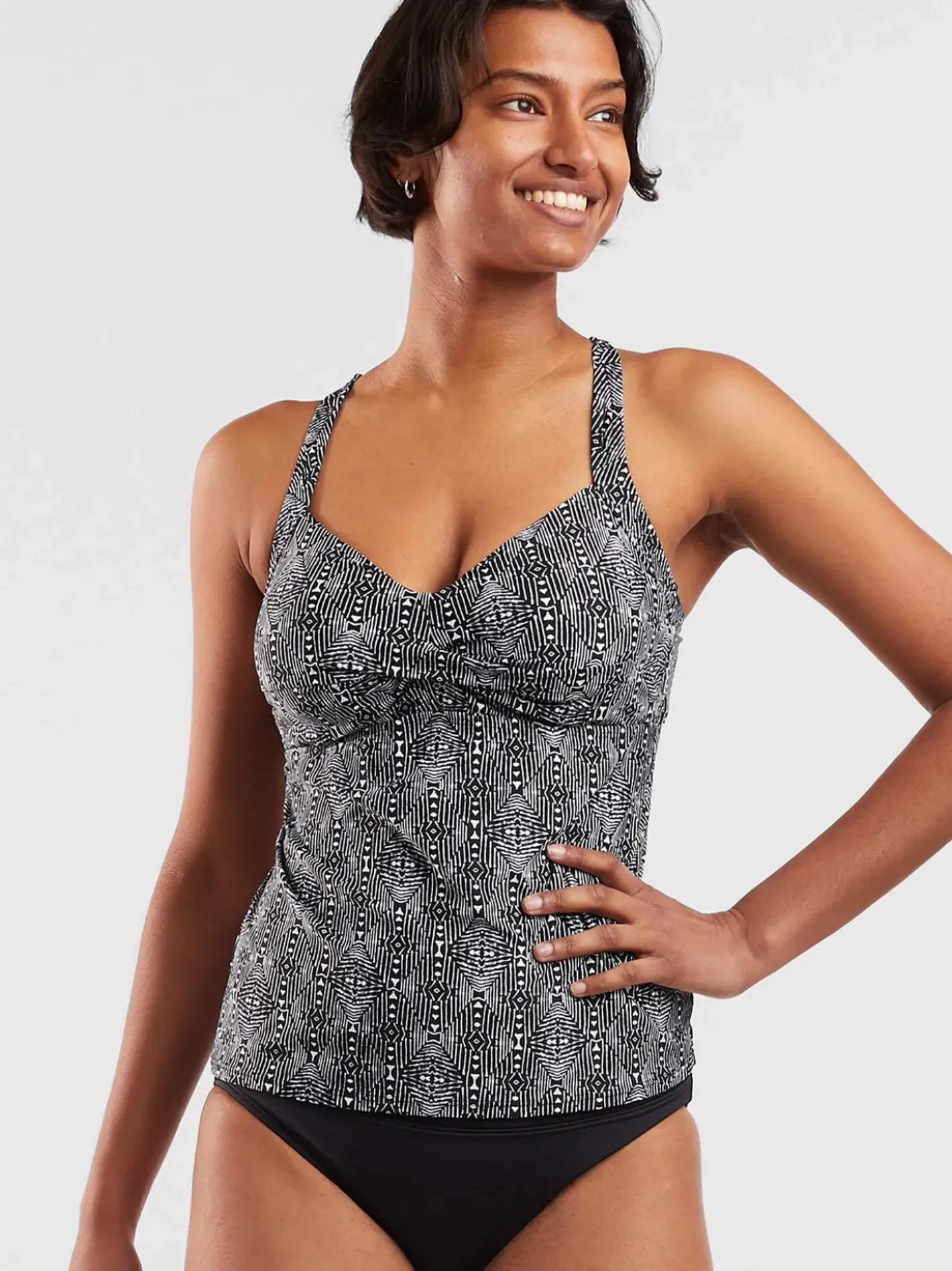 Title Nine Fortuna Underwire Tankini Top - Uluwatu>Women Tankini Tops
