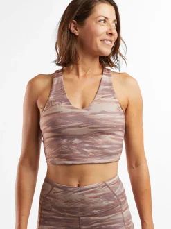 Title Nine Forward Motion Reversible Crop Top>Women Sports Bras