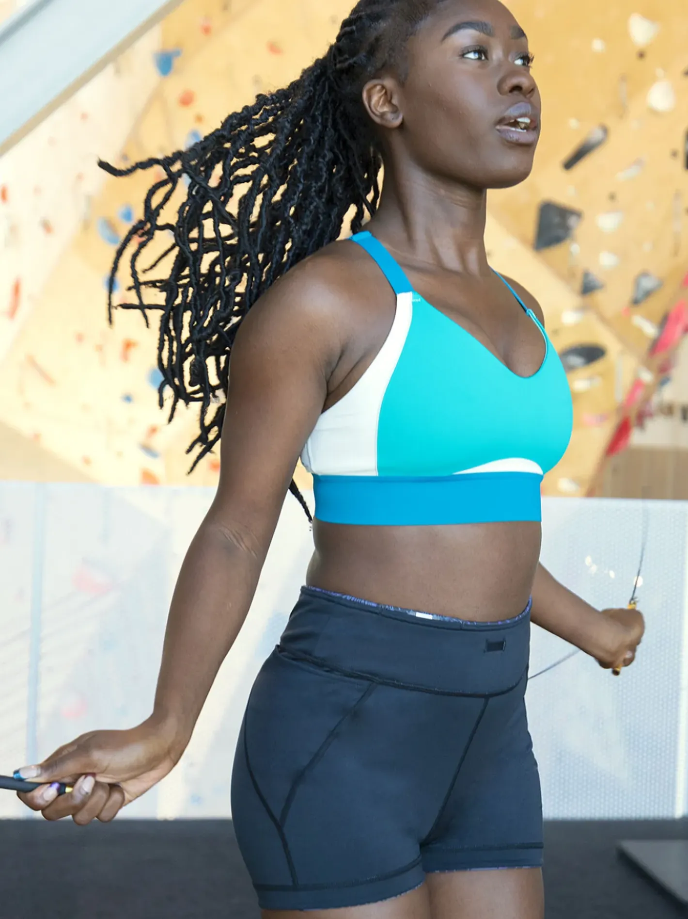 Title Nine Goldilocked Strappy Sports Bra>Women Sports Bras
