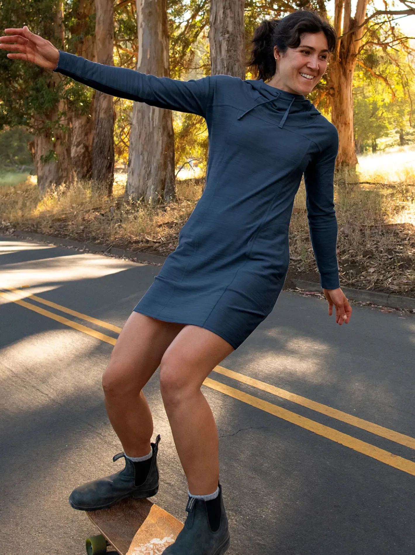 Title Nine Hibernation Hoodie Dress>Women Dresses
