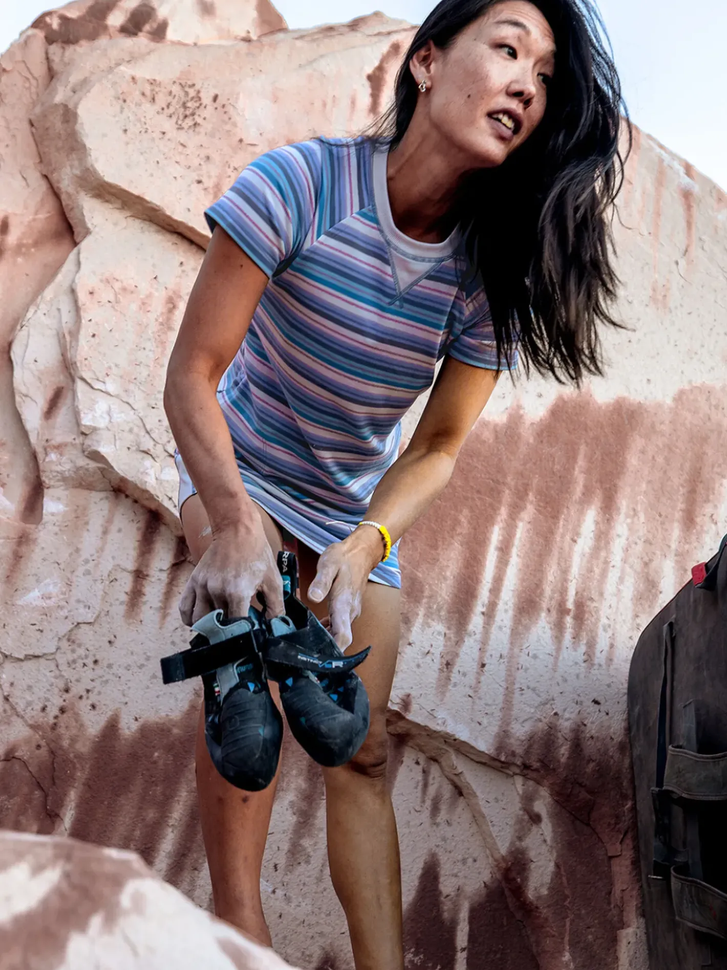 Title Nine Hideaway Sweatshirt Dress - Horizon Stripe>Women Dresses