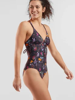 Title Nine Impossible One Piece Swimsuit - Midnight Garden><noscript><img width=