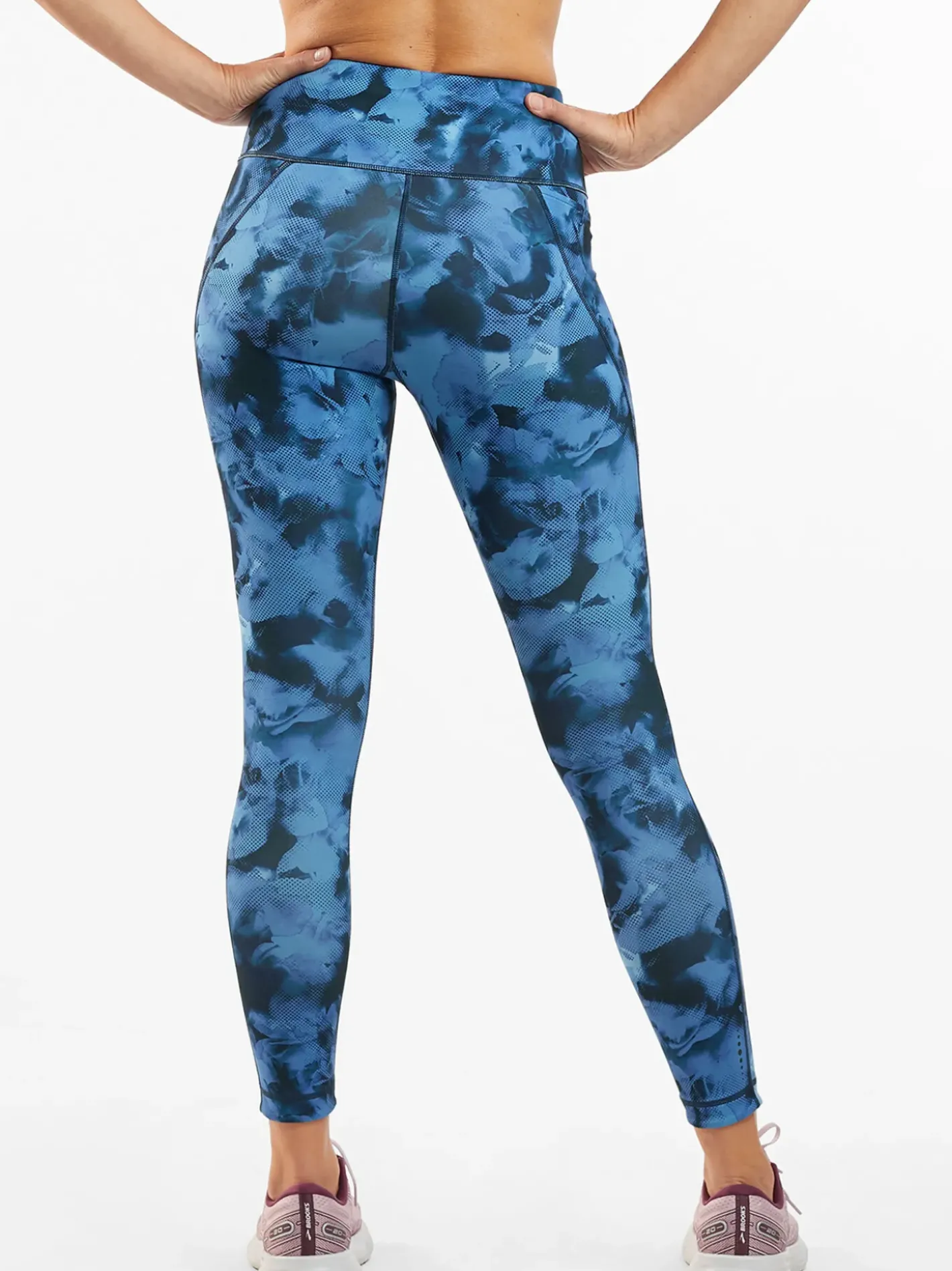 Title Nine Mad Dash Reversible 7/8 Running Tights - Aurora>Women Bottoms Finder