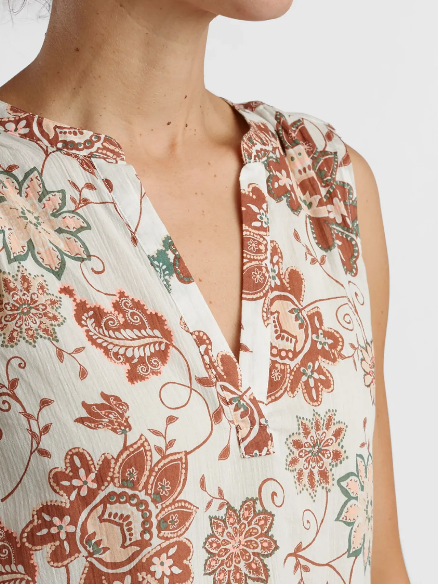 Title Nine Moorea Gauze Sleeveless Top>Women Swim Cover Ups