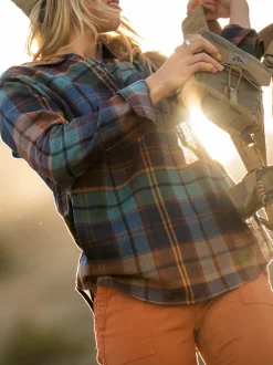 Title Nine Plaiditude Droptail Shirt><noscript><img width=