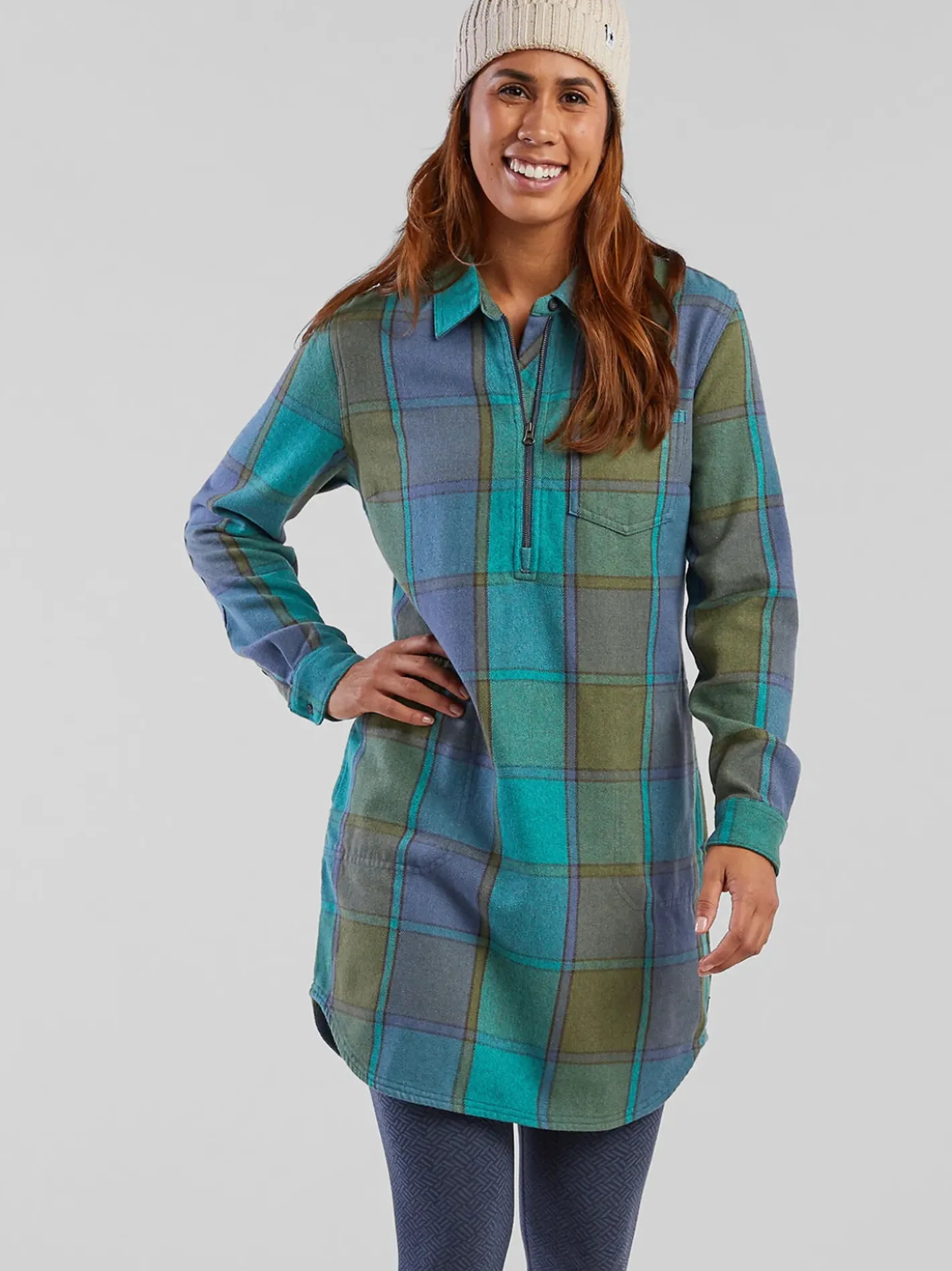 Title Nine Plaiditude Heavyweight Flannel Shirtdress>Women Dresses