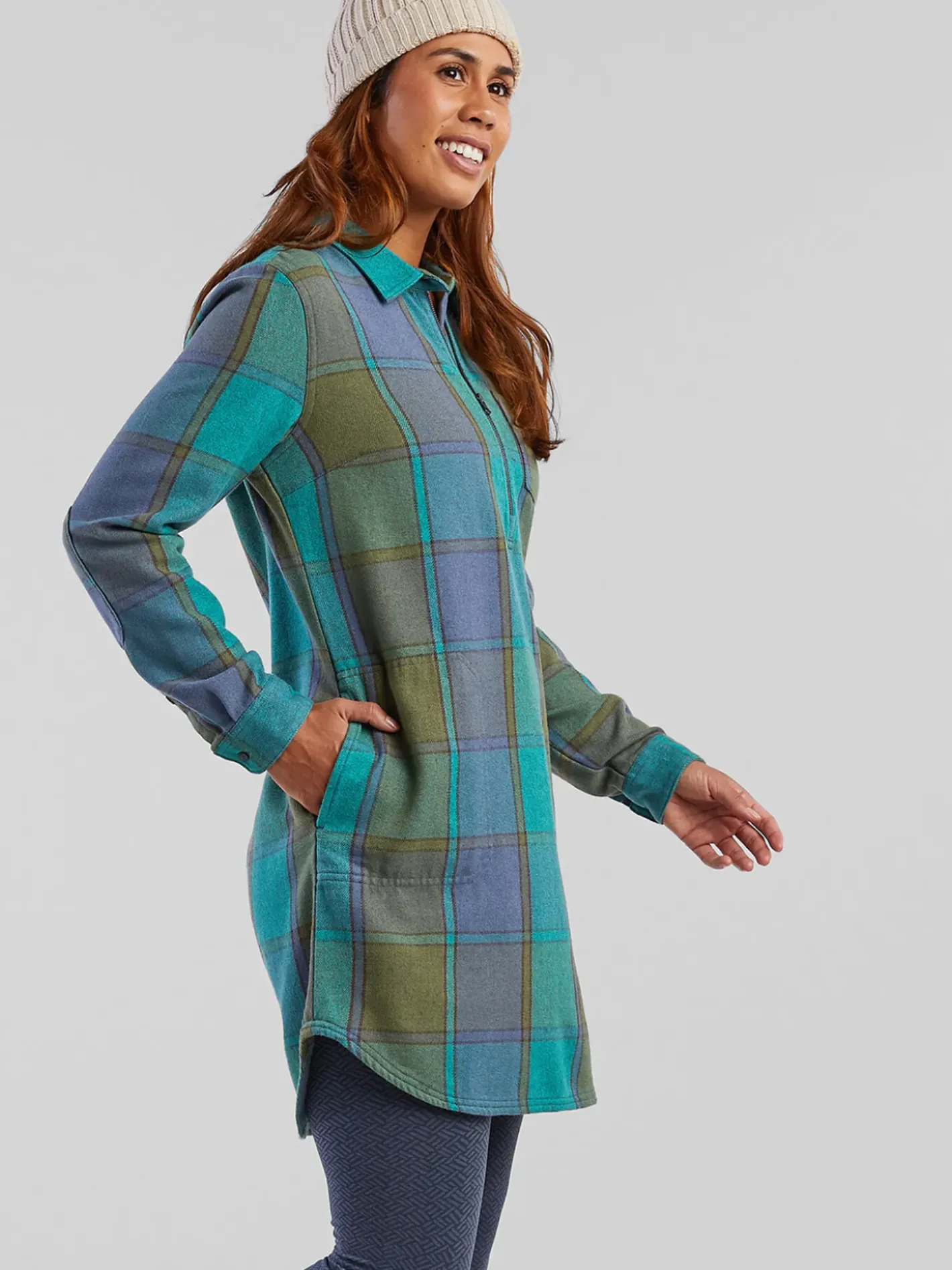 Title Nine Plaiditude Heavyweight Flannel Shirtdress>Women Dresses