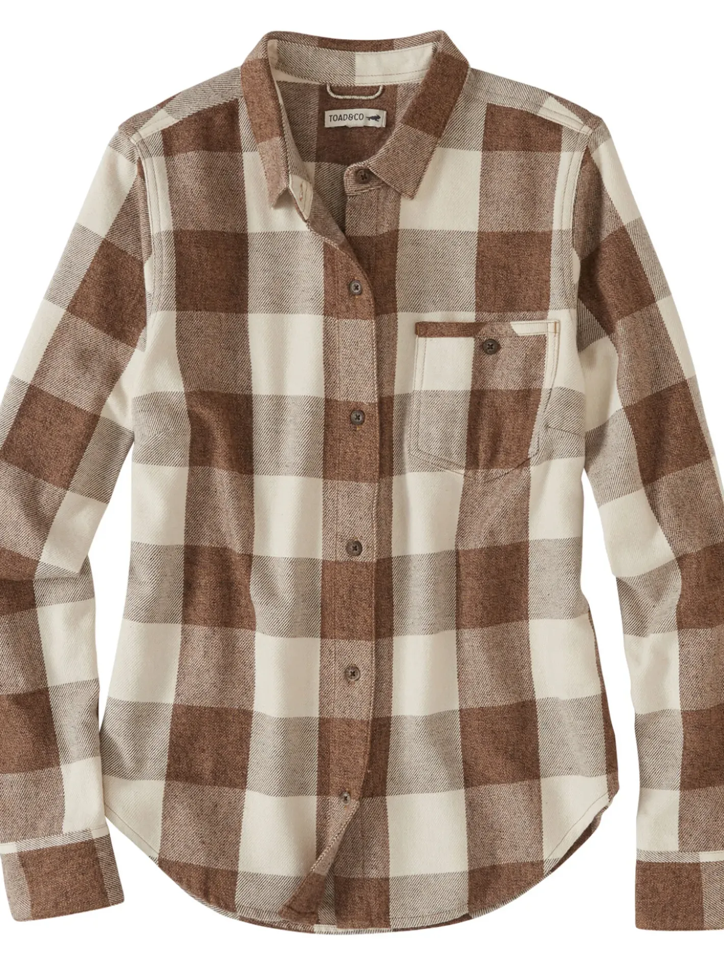 Title Nine Plaiditude Heavyweight Flannel Shirt>Women Long Sleeve Tops