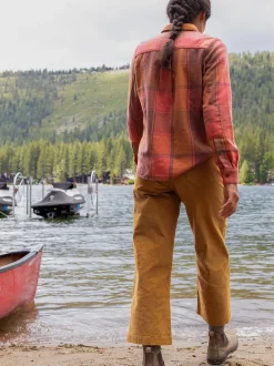 Title Nine Plaiditude Heavyweight Flannel Shirt>Women Long Sleeve Tops