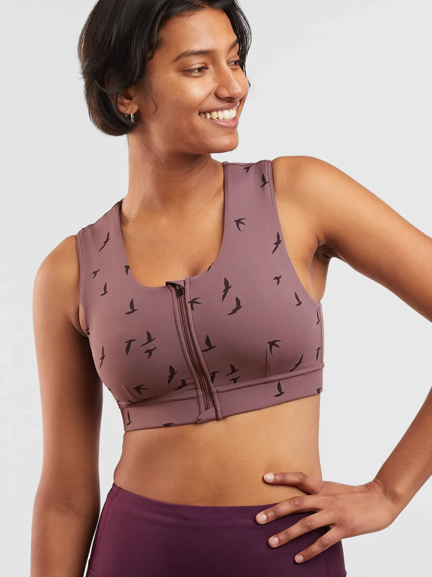 Title Nine Pockito Power 2.0 Zip Front Sports Bra>Women Sports Bras