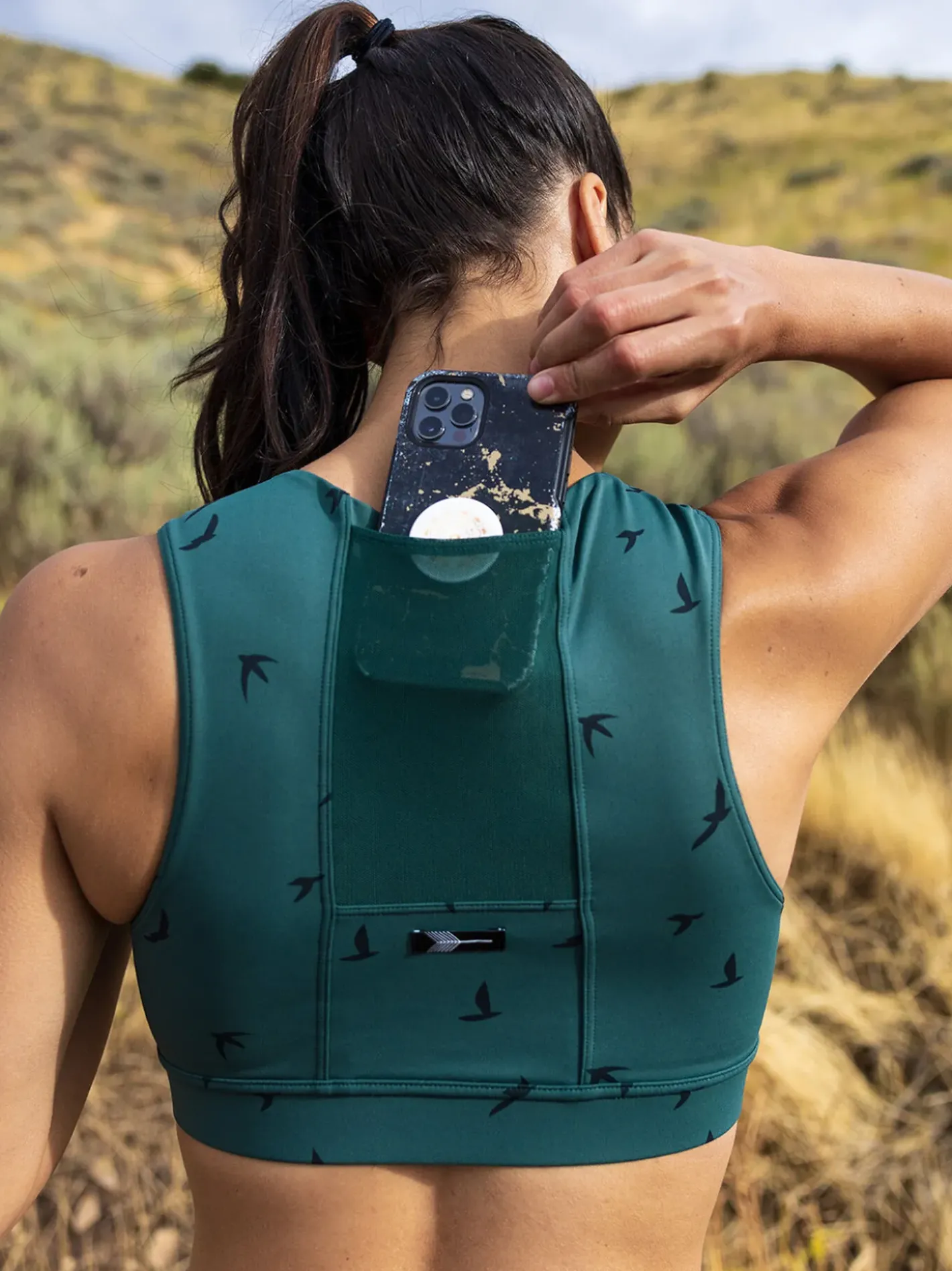 Title Nine Pockito Power 2.0 Zip Front Sports Bra>Women Sports Bras