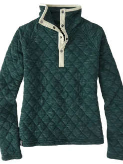 Title Nine Power Up Quilted Snap Pullover>Women Hoodies & Sweatshirts
