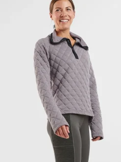Title Nine Power Up Quilted Snap Pullover><noscript><img width=
