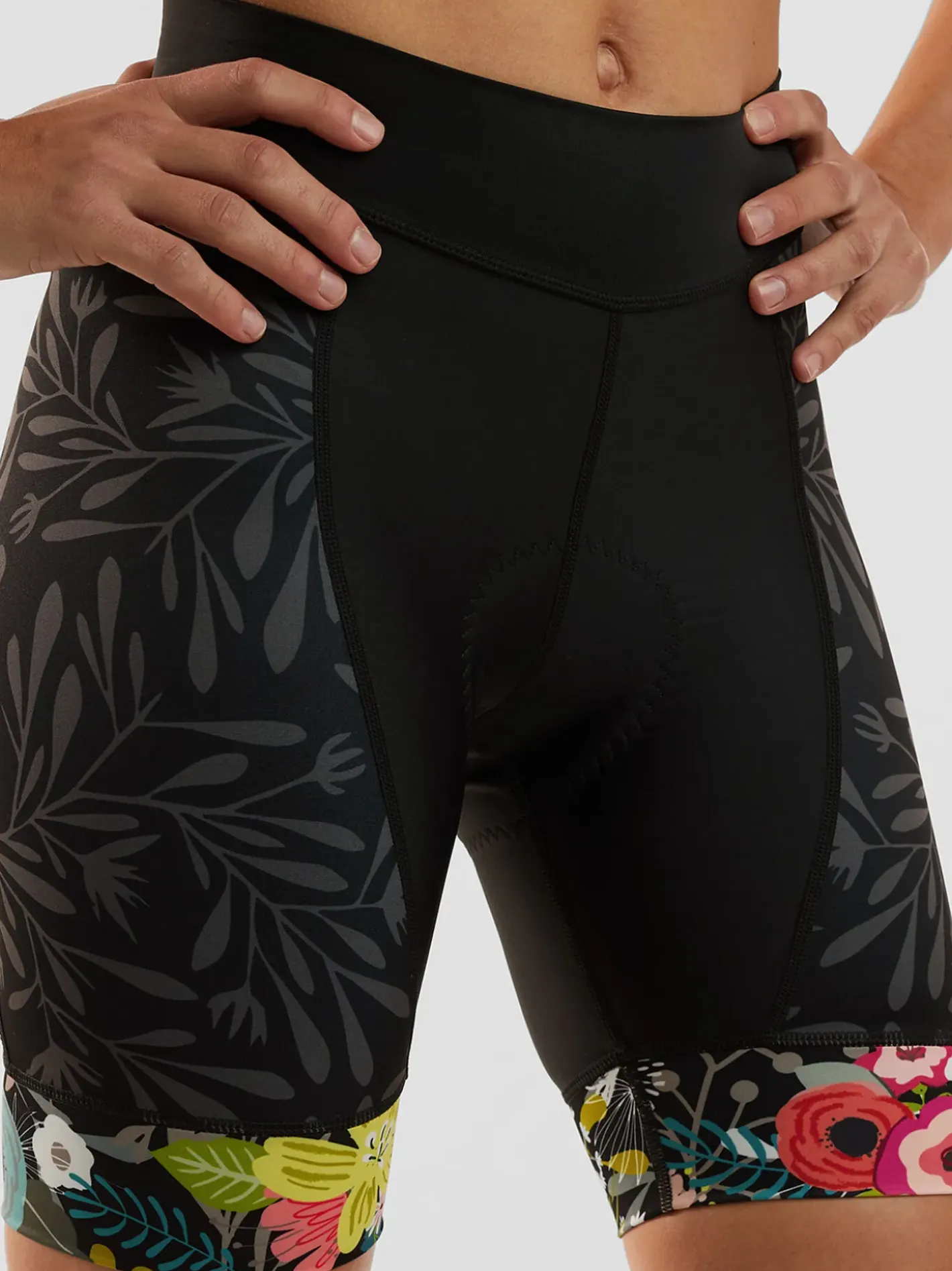 Title Nine Ride Relentless Cycling Shorts - Night Garden>Women Bottoms Finder