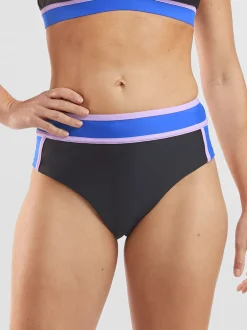 Title Nine Rockaway High Waisted Bikini Bottom - Colorblock>Women Bikini Bottoms