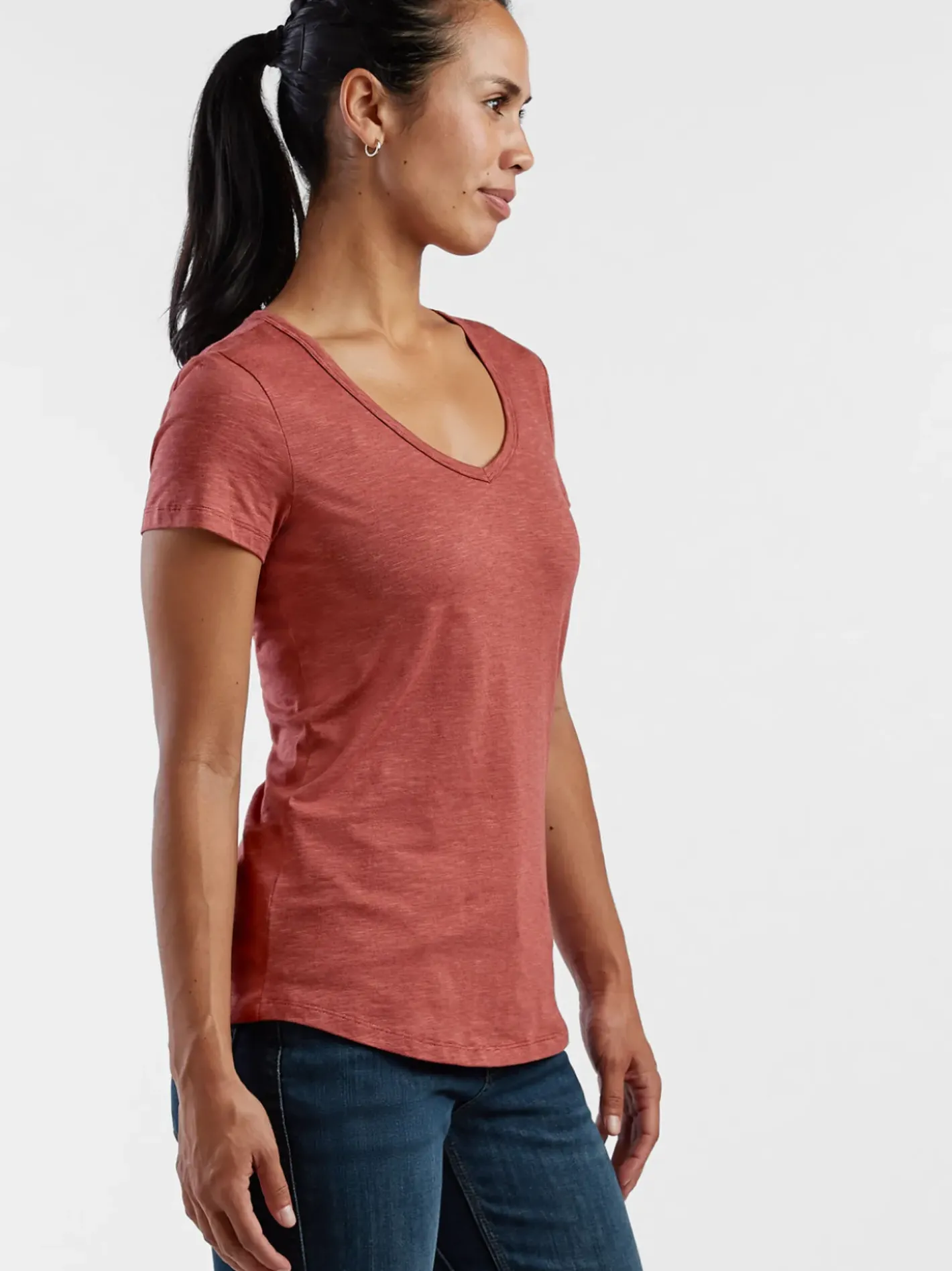 Title Nine Samba V Neck Tee>Women Short Sleeve Tops