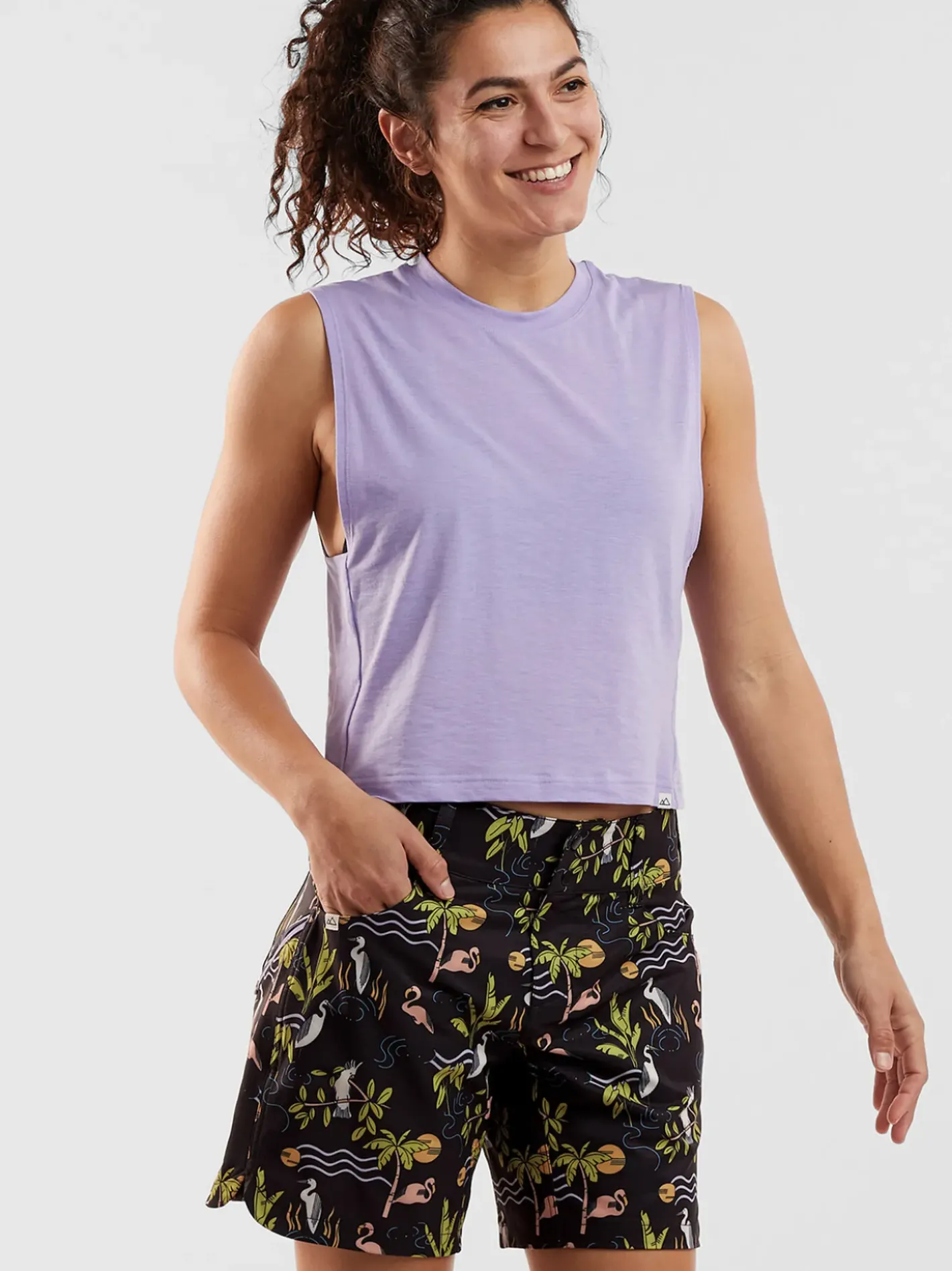 Title Nine Shralp Cropped Tank Top>Women Upf Clothing