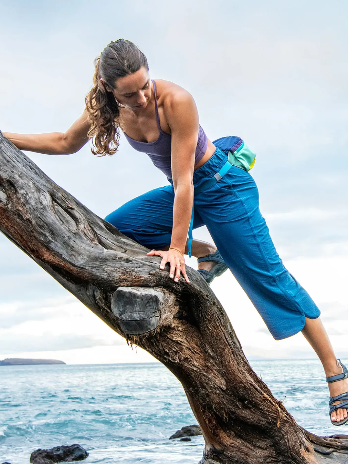 Title Nine Slaycation 2.0 Cropped Pants - Textured>Women Swim Cover Ups
