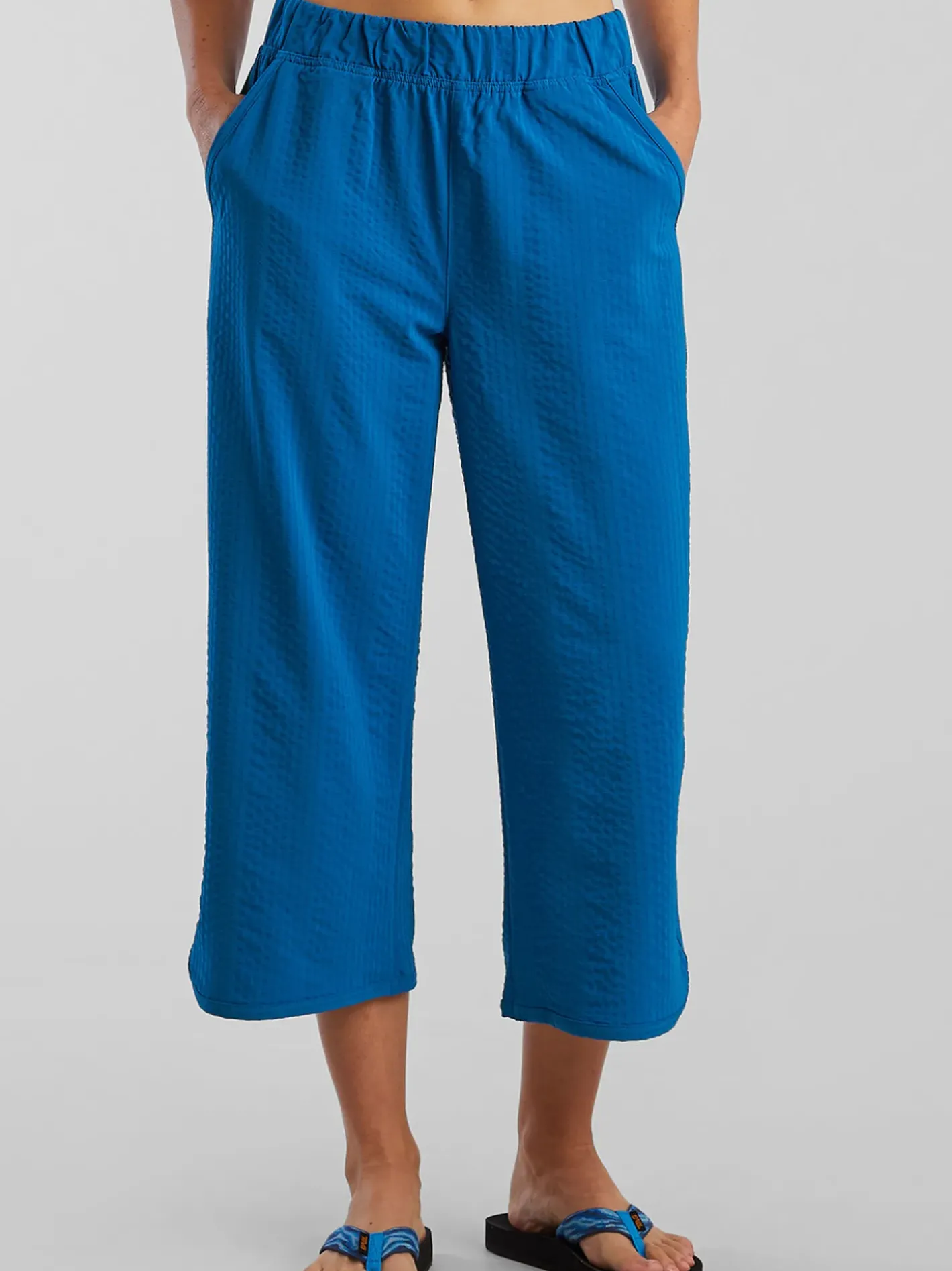 Title Nine Slaycation 2.0 Cropped Pants - Textured Petite>Women Upf Clothing