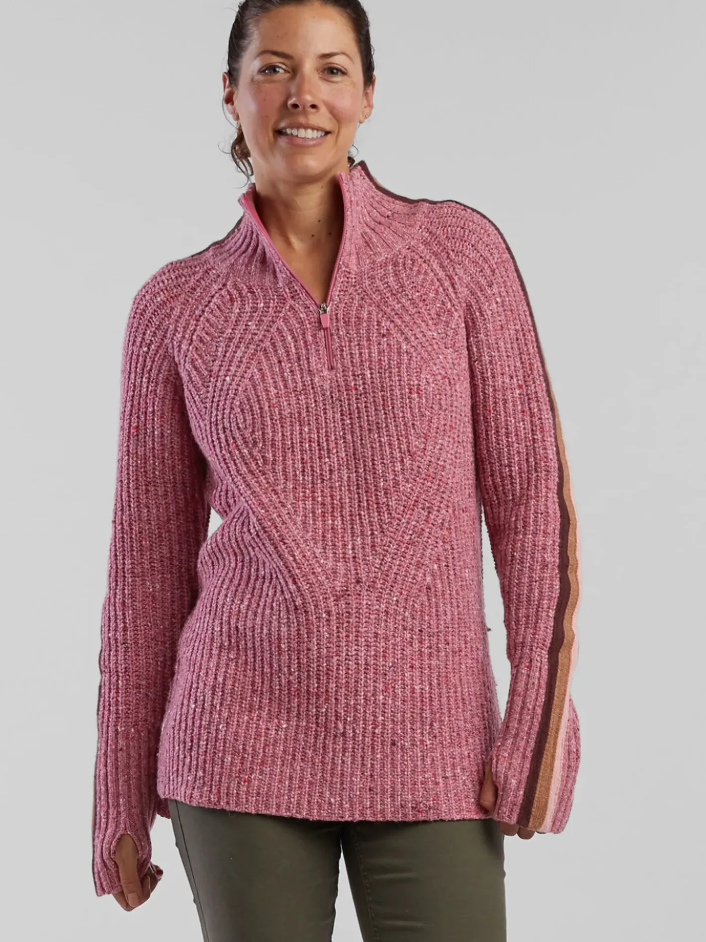 Title Nine Snowcat 1/4 Zip Sweater>Women Long Sleeve Tops