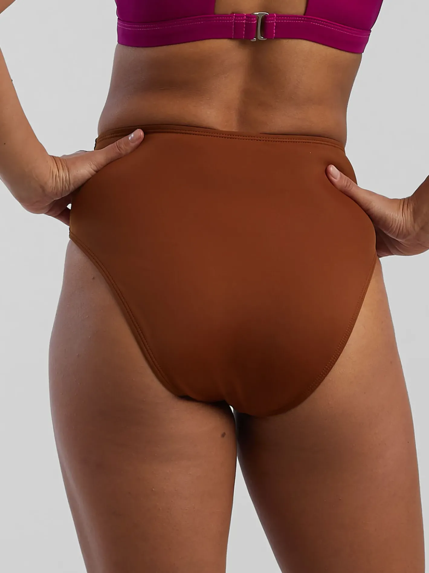 Title Nine Streamline High Waisted Bikini Bottom - Solid>Women Bikini Bottoms