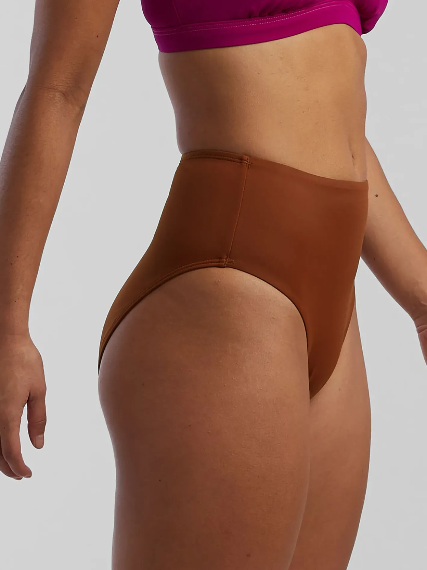 Title Nine Streamline High Waisted Bikini Bottom - Solid>Women Bikini Bottoms