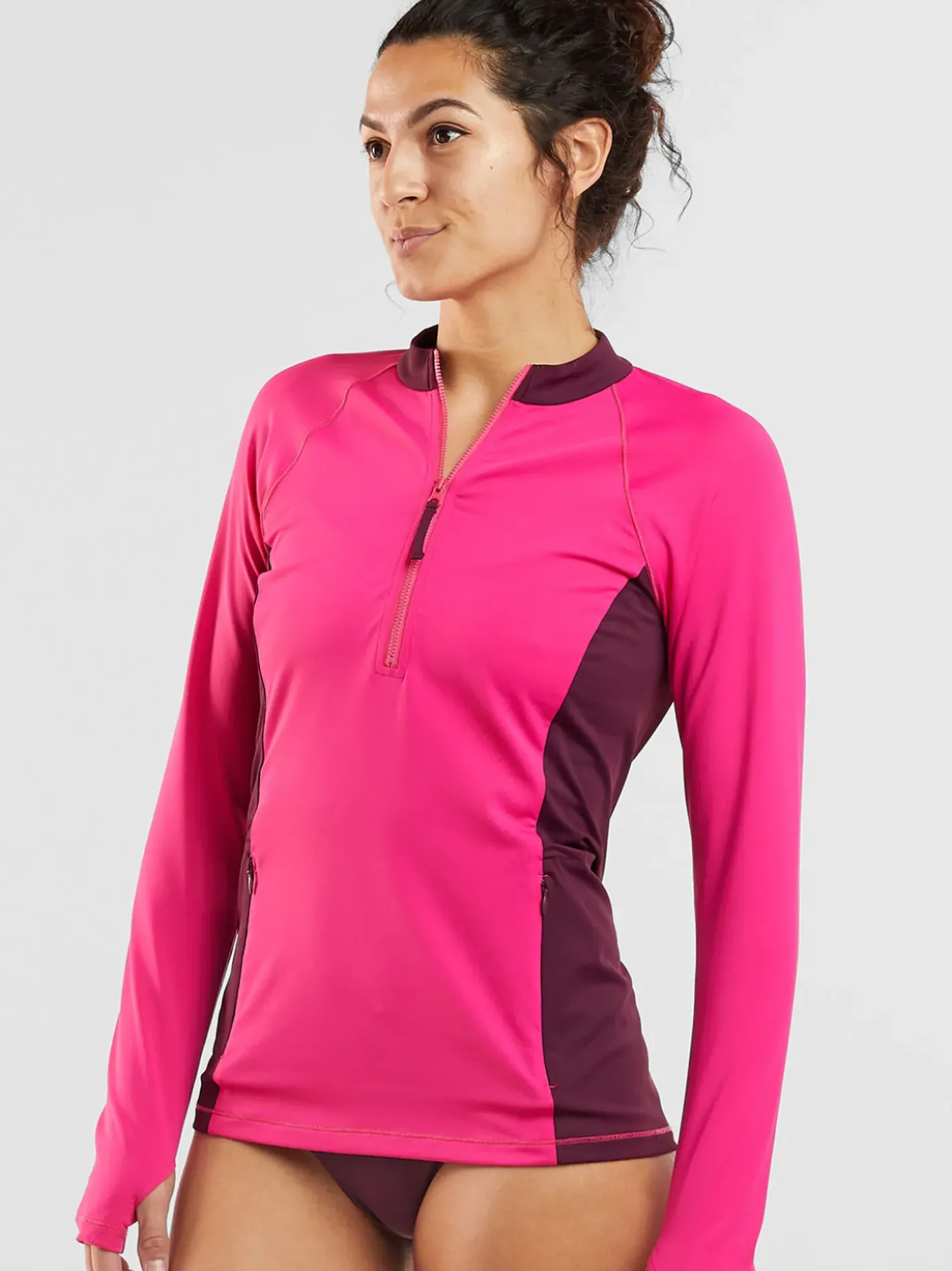 Title Nine Sunbuster 1/4 Zip Long Sleeve Sun Shirt - Solid>Women Rash Guards, Sun Shirts & Swim Shirts