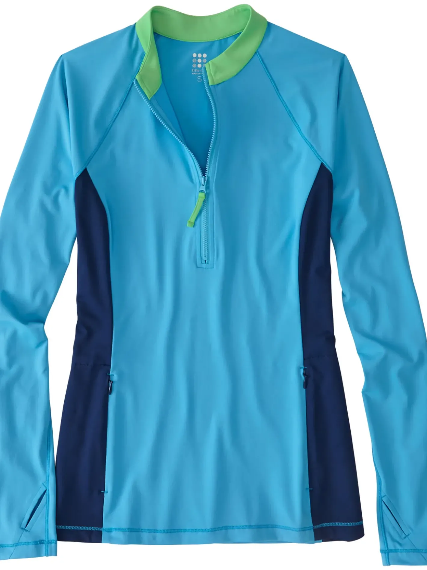 Title Nine Sunbuster 1/4 Zip Long Sleeve Sun Shirt - Solid>Women Rash Guards, Sun Shirts & Swim Shirts