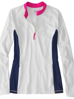 Title Nine Sunbuster 1/4 Zip Long Sleeve Sun Shirt - Solid>Women Swim Cover Ups