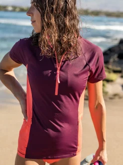 Title Nine Sunbuster 1/2 Zip Short Sleeve Sun Shirt - Solid><noscript><img width=