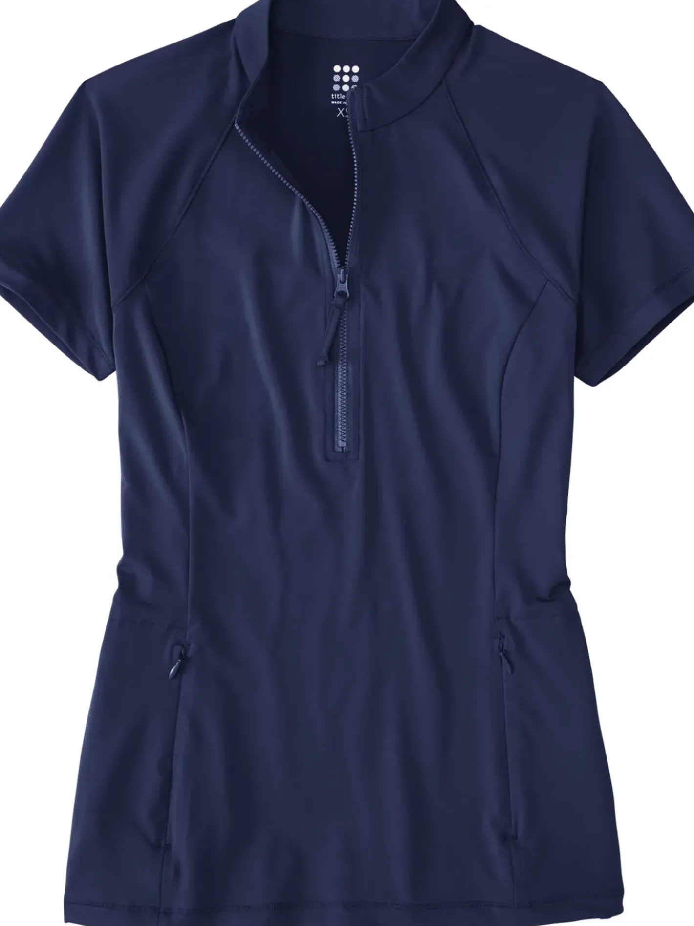 Title Nine Sunbuster 1/2 Zip Short Sleeve Sun Shirt - Solid>Women Swim Cover Ups