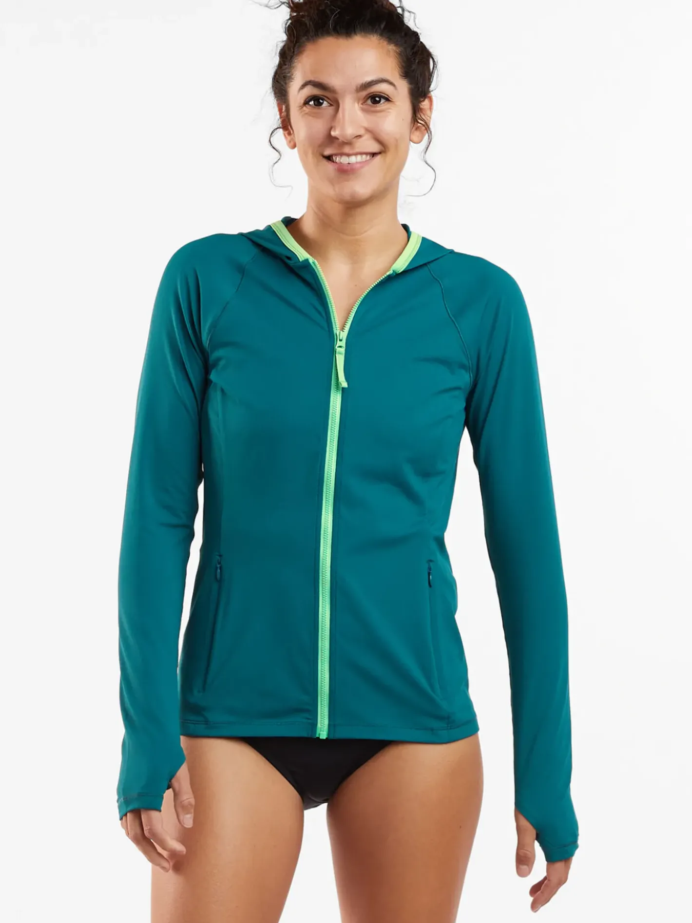 Title Nine Sunbuster Full Zip Hoodie - Solid>Women Swim Cover Ups