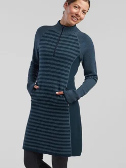 Title Nine Super Power 1/4 Zip Dress - Colorblock><noscript><img width=