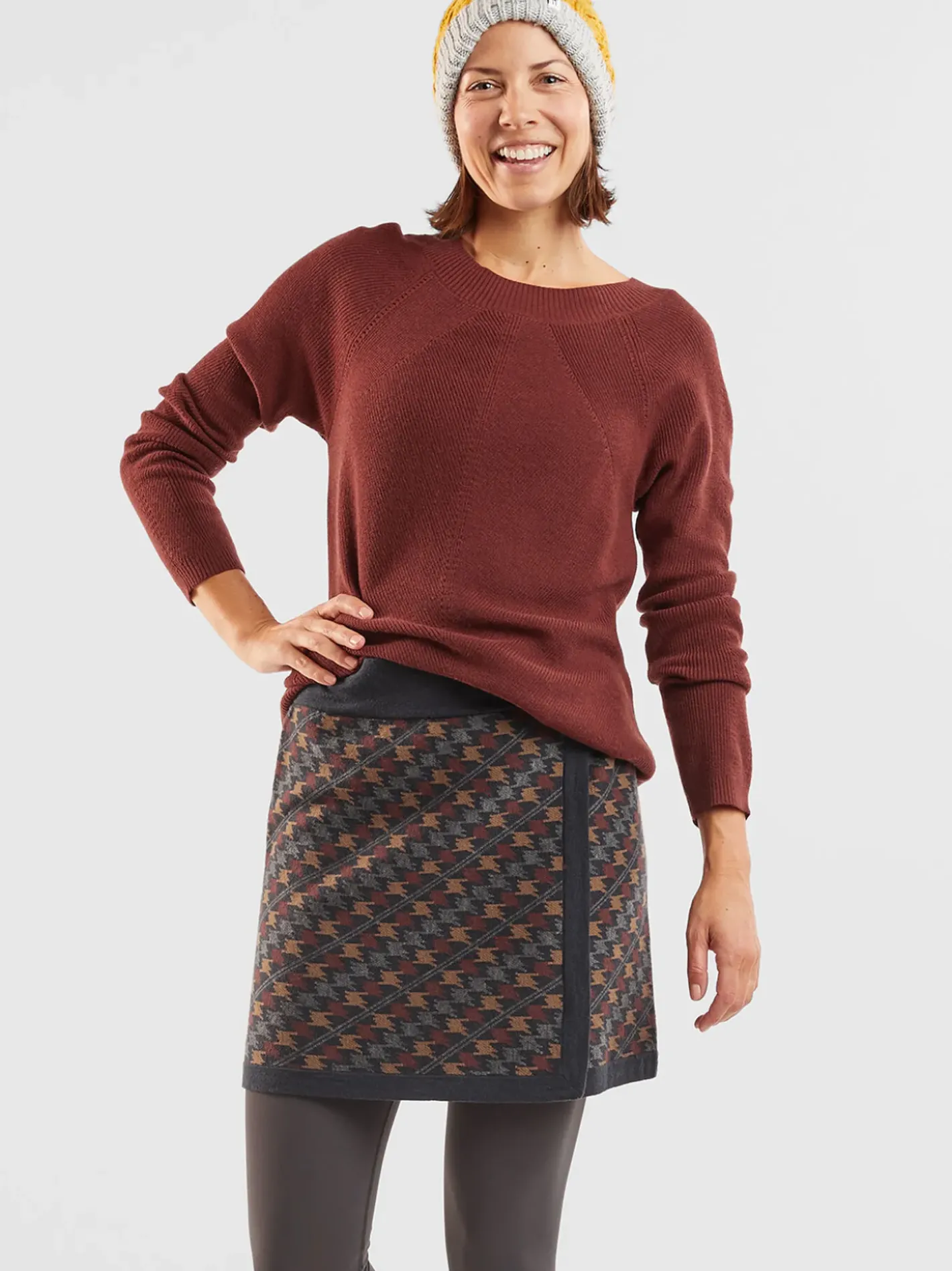 Title Nine That's A Wrap Skirt - Houndstooth>Women Skirts