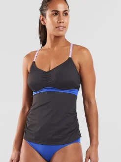 Title Nine Tidal Rave Underwire Tankini Top - Colorblock>Women Tankini Tops