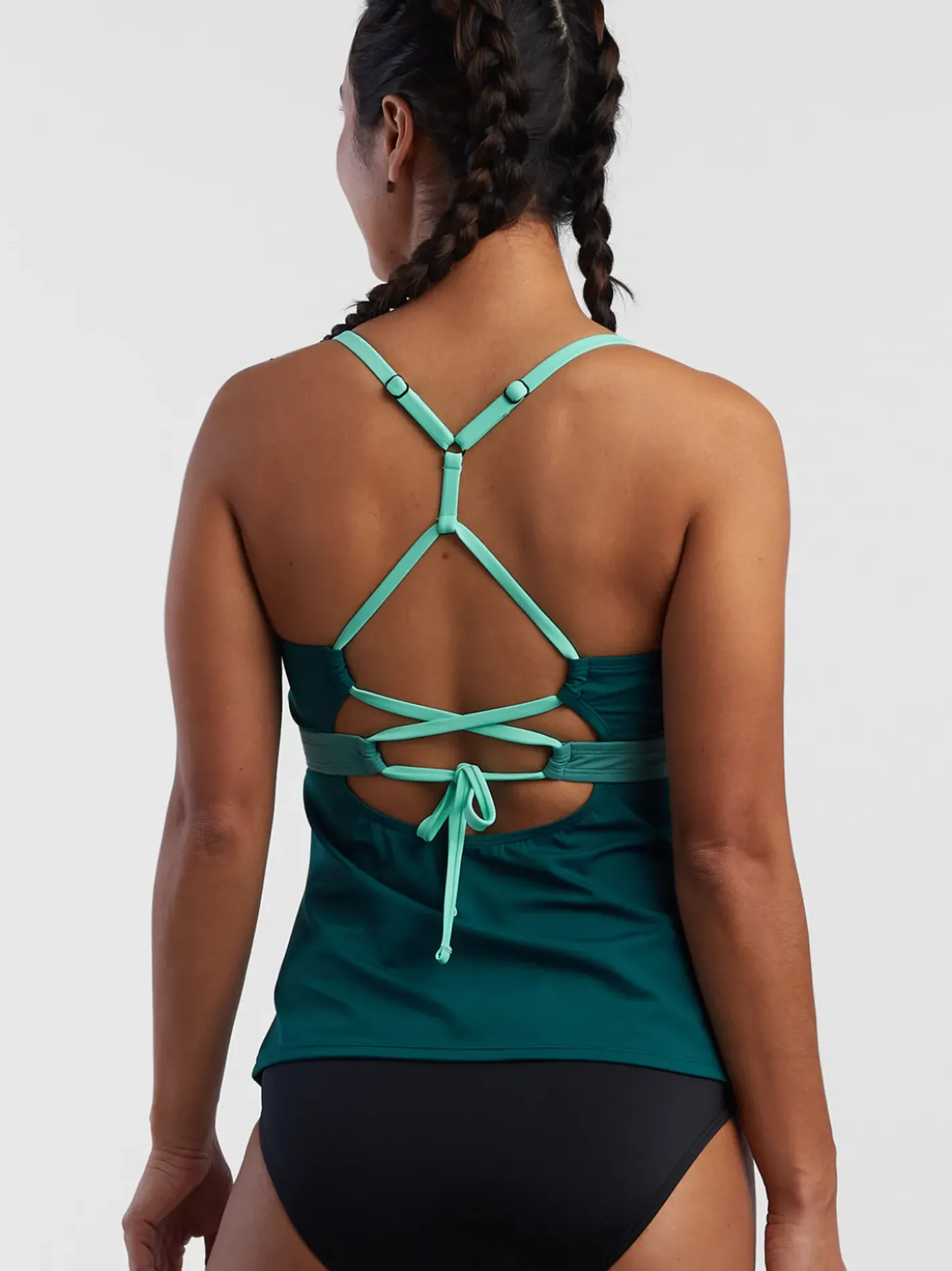 Title Nine Tidal Rave Underwire Tankini Top - Colorblock>Women Tankini Tops