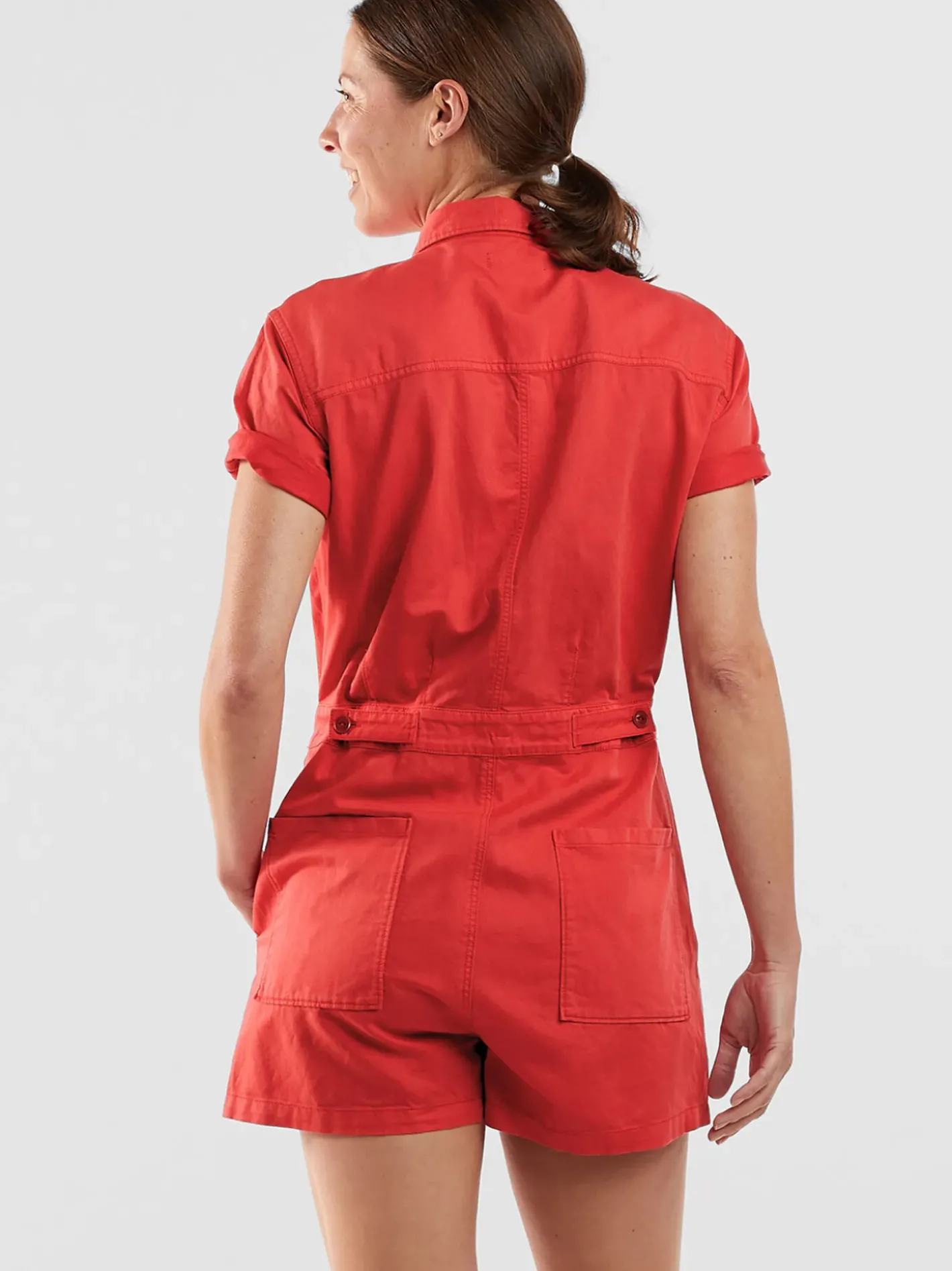 Title Nine Trestles Short Romper>Women Dresses