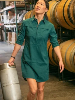 Title Nine Wren Utility Shirt Dress - Solid><noscript><img width=