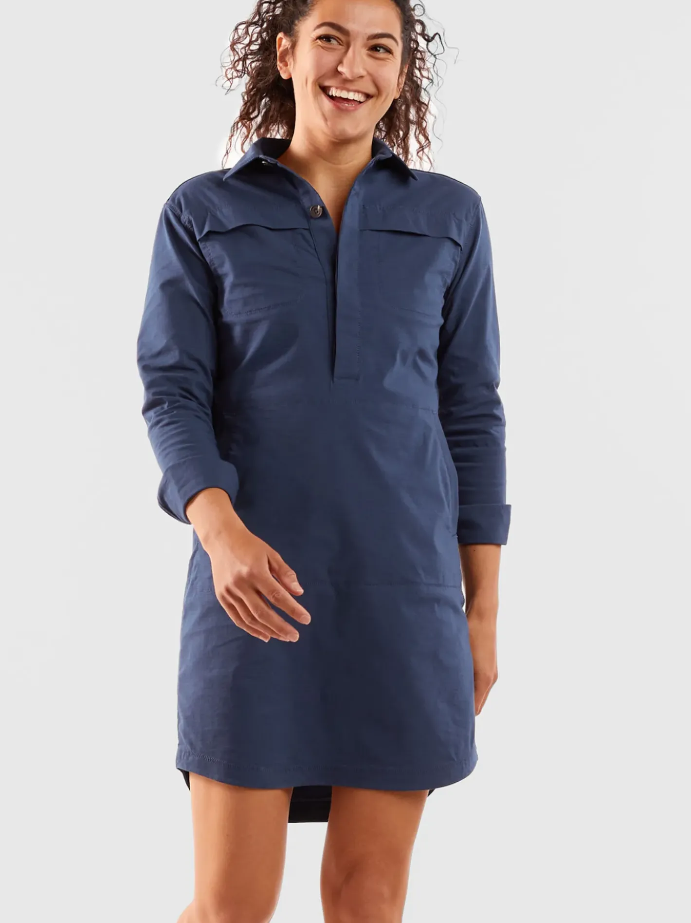 Title Nine Wren Utility Shirt Dress - Solid>Women Dresses