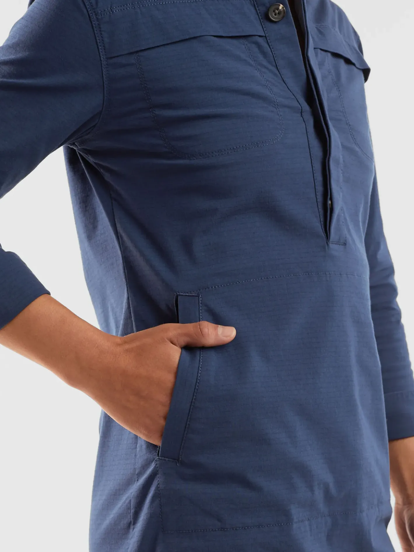 Title Nine Wren Utility Shirt Dress - Solid>Women Dresses