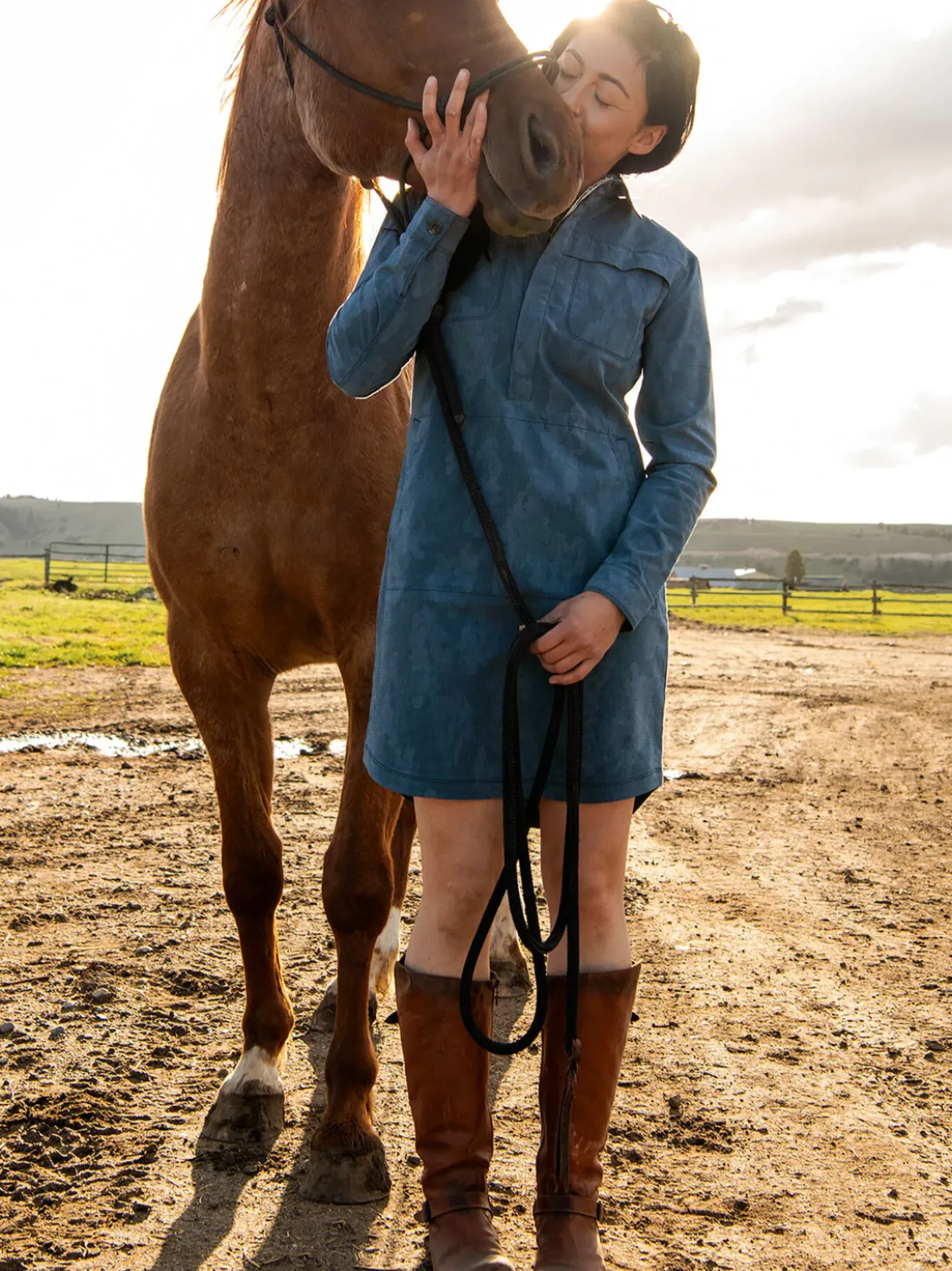 Title Nine Wren Utility Shirt Dress - Miku>Women Dresses