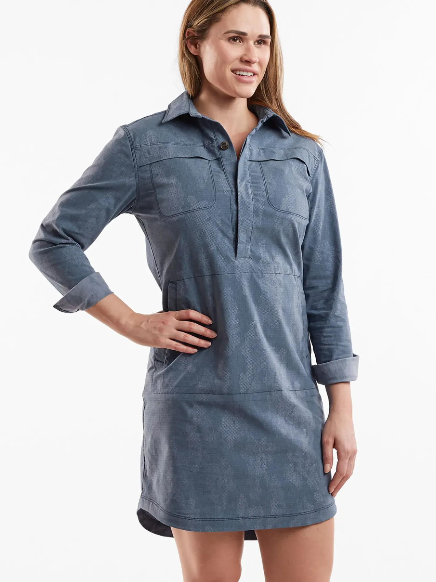 Title Nine Wren Utility Shirt Dress - Miku>Women Dresses